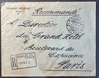 Latvia Latwija Riga Cover To Paris  Registered Mail  1925