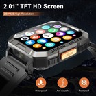 Military Smart Watch For Men  call Receive dial  Rugged Tactical Fitness Tracker