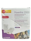 New  Netgear Powerline Adaptor Kit  2000 Mbps Wall Plug  2 Gigabit Ethernet Port