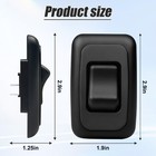 Single Spst On-off Switch With Bezel  12v Light For Rv  Black 