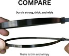 500 Heavy Duty 14 Inches 120 Pound Cable Zip Tie Down Strap Wire Nylon Wrap Blac