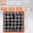 Metal Letter Punch Set  5 32     4mm 36pc Steel Number And Letter Stamp Set stampi