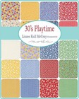 30 s Playtime 2025 Moda Charm Pack 42 100  Cotton 5  Precut Fabric Squares