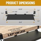 Jollydesk Keyboard Tray Under Desk Slide Out 31  Wide C-clamp Mounts No Scratch