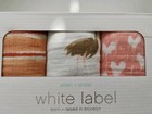 Aden   Anais 3 Pk White Label Baby Swaddles Muslin Blankets 47x47 Flock Together