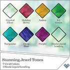 Gallery Glass Jewel Tones Promoggjl22 Stained Kit  8 Piece Glass Paint Set For D