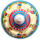 Vintage Choral Spinning Top Tin Lithography Toy Made In Germany By Ohio Art