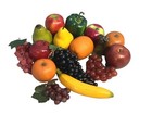 Lot Artificial Fake Fruit Rubber Plastic Decor Apples Grapes Pears Oranges