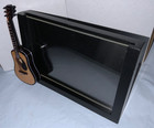 Broadway Gifts 4 X 6    Black Picture Frame With Attached Minature Guitar - New