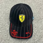 Scuderia Ferrari F1 Puma Charles Leclerc Miami Limited Edition Black Hat Cap Nwt