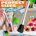 8 Inches Drink Muddler For Cocktails     Stainless 1 Pcs Muddler  Metallic 