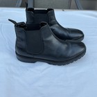 Vince Camuto Zavara Lugg Men s Black Leather Chelsea Ankle Boots Us 10