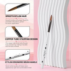 Acrylic Nail Brush Set - 4pcs Kolinsky Acrylic Nail Brushes Size 8 10 12 14 Nail
