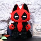 30cm Marvel Deadpool Bear Plush Doll Stuffed Cotton Pillow Cute Toy Soft Cushion