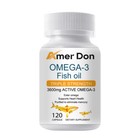 Omega 3 Fish Oil Capsules Triple Strength Epa   Dha  Burp-less 120 Capsules New