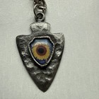 Metal Kansas Arrowhead Key Chain Vintage Souvenir  Travel