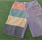 Rare 90s Vintage Nx-4 Baggy Hip-hop Denim Shorts Size 44