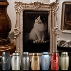 Pet Urn Memorial Jar Cremation Urn For Ashes Small Dog Cat Pet Memorial Keepsake
