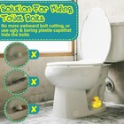 2 Pack Toilet Bolt Caps Decorative Toilet Bolt Screw Covers Ceramic Yellow Duck