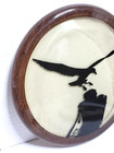 Vintage Lucite Set Of 2 Wall Plagues trivets Silhouette Of Birds Landing 8  5 25