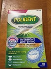 Polident Overnight Whitening Denture Cleanser Tablets 30 Ct