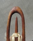 Antique Nautical Vintage Wood Weave Needle Shuttle Fish Net Repair Tool 13  Vtg