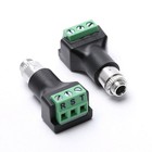 5 Pack 3 5mm Stereo Female Terminal Block Panel Mount Connector  Audio Adapter