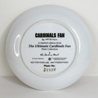 Gary Patterson St Louis Cardinals Ultimate Fan Mlb Collector Plate Danbury Mint