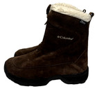 Columbia Valarra Insulated Zip Faux Fur Waterproof Size 6 5 Camping Womens Boots