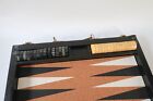Vintage Bakelite Butterscotch And Black Swirls  Backgammon Set
