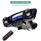Bluetooth Car Fm Transmitter Mp3 Player Hands Free Radio Adapter Kit Usb Charger