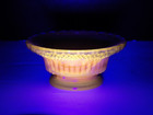 Boyd Glass Yellow Cadmium Star   Dewdrop Open Salt Cellar Glows Bright Orange