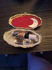 Vintage Mini Sewing Kit Hinged Container W contents Great Travel Kit Pill Box