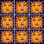 Mexican Tile Folk Art Handmade Talavera Backsplash Handpainted Mosaic   C202
