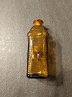 Antique Glass Bottles 16 Amber  Blue  Green  Clear  Red  Brown