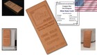 1 Kilo  999 Copper Bar - Ideal Anniversary Gift With Periodic Element Design
