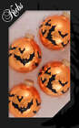 4 Count Assorted 2 5 8   67mm  Made In The Usa Decorated Boxed Glass Halloween O