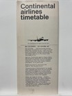 Continental Airlines Timetable  march 1 - April 23  1966 