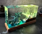 Godzilla Monster Resin Lamp  Diorama Resin Epoxy Lamp