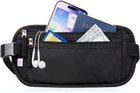 Money Belt Passport Holder Slim Hidden Travel Wallet Rfid Blocking Black
