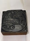 Printing Letterpress Antique Printer Type Block Decorative Print Cut  249