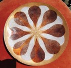 Vintage Mid Century Modern Abstract Enamel Plate Mcm Annemarie Davidson 9 25 