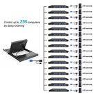 Mt-viki 16 Port Vga Kvm Switch 15 6 Inch Lcd Rack Mount Console For Server Rack