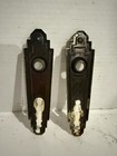 Vintage Pair Of Door Knob Back Plates