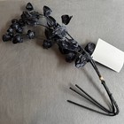 Grandinroad Black Chinese Lantern Stems Gothic Handmade Spooky Halloween