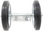 Chain Link Double Wheel Carrier W  8  Solid Rubber Wheels For Sliding Gates