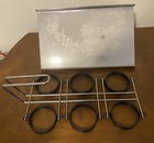 Egg Ring Cooker   6 Ring Set  3  Rings With Lid Great For Hashbrowns  Pancakes