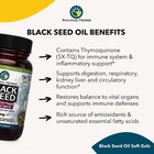 Amazing Herbs Black Seed Pure Cold Pressed Black Cumin Seed Oil 500mg 90 Softgel
