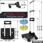 Folding Hand Truck Lightweight Luggage Cart With 4 Wheels Compact Trolly Cart
