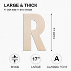 17 Inch Large Wooden Letter R  1 4 In Thick Big Wood Letter For Crafts And Wall